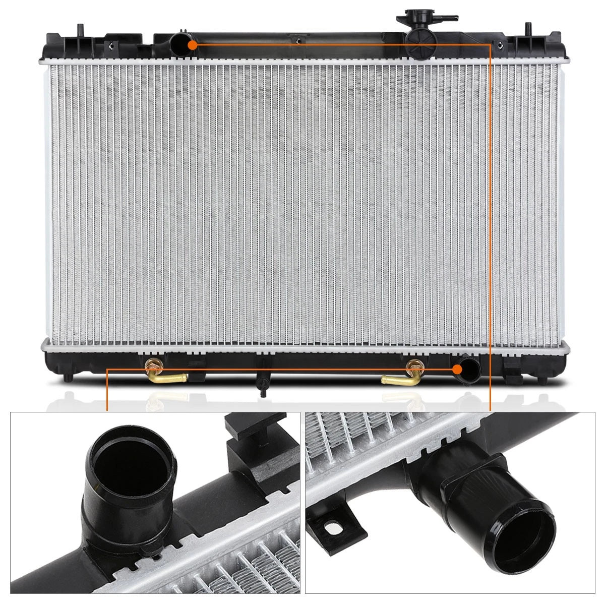 Aluminum Cooling Radiator for Toyota Camry/Solara L4 (2002–2008) DPI-2436