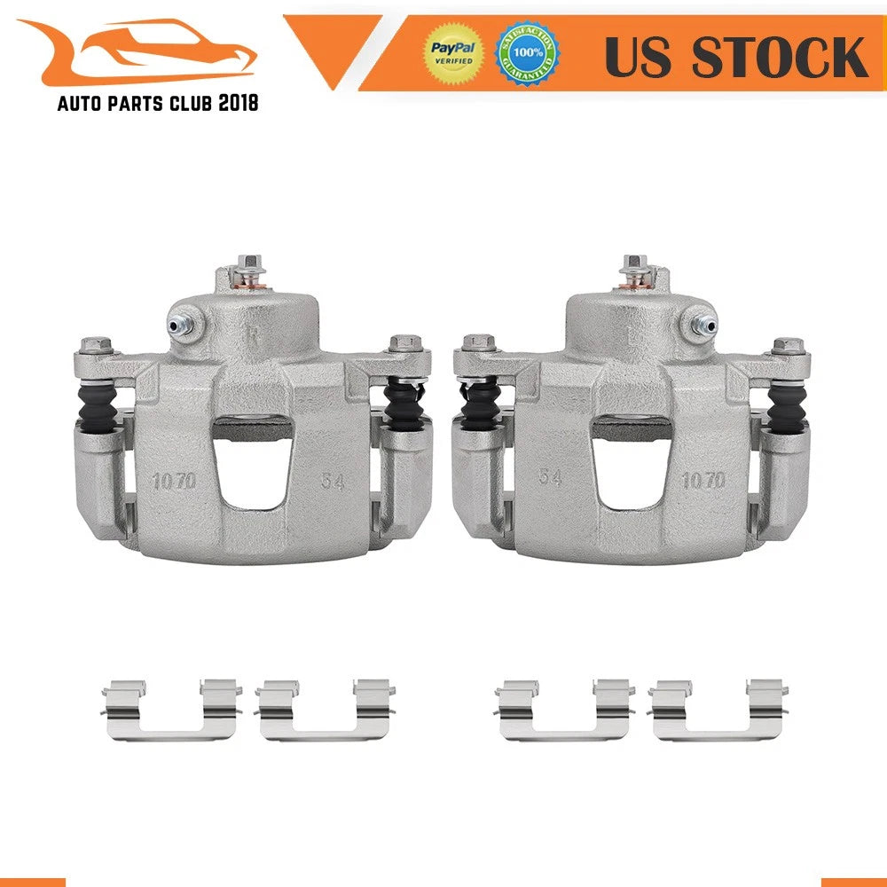 Brake Calipers w/ Bracket Kits Pair for Aveo Spark Optra Forenza Reno (2004–2018)