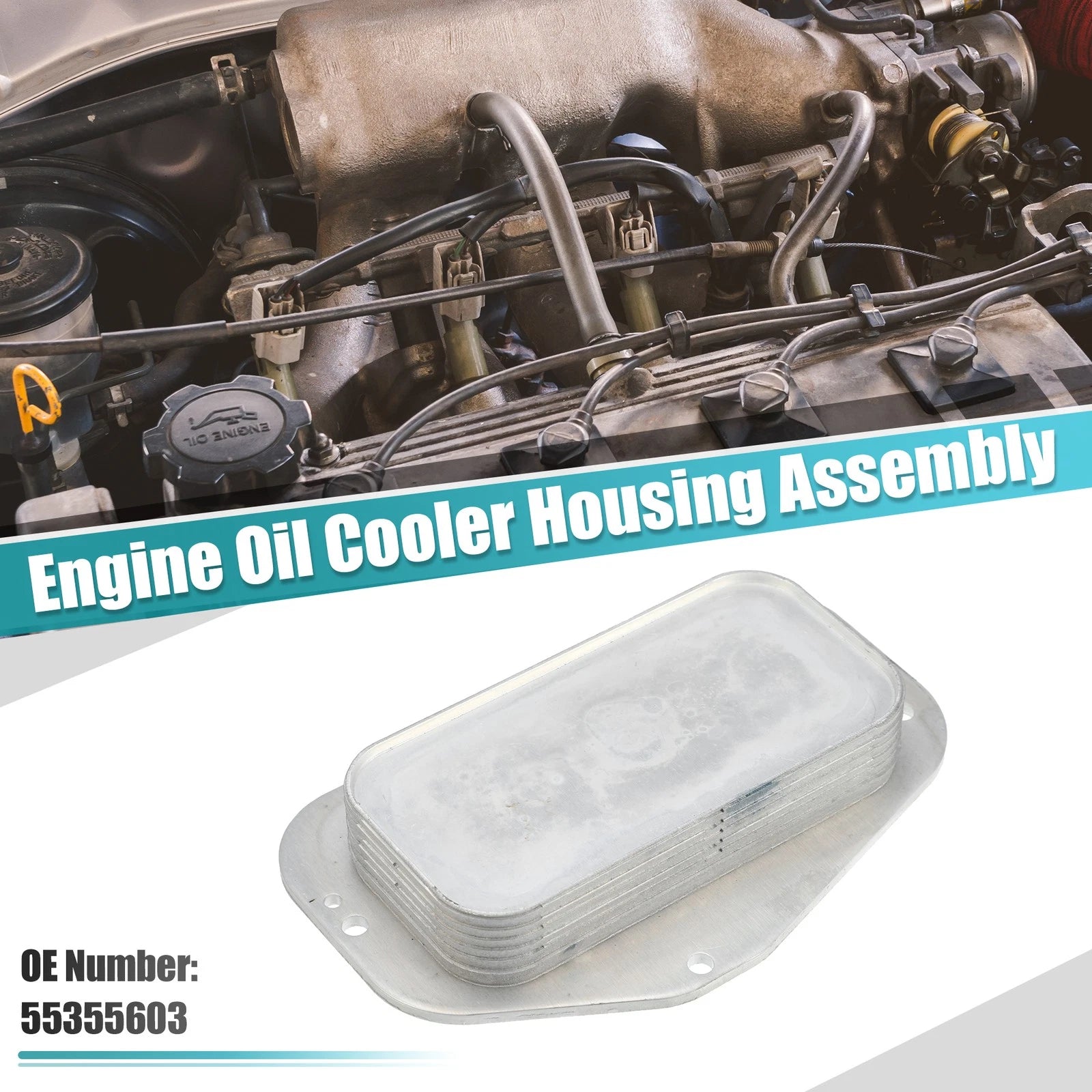 Engine Oil Cooler Housing with Gasket Sensor for Chevrolet Aveo (2004–2011)