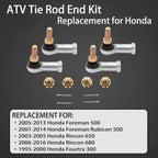 Tie Rod End Kit for Honda Foreman Rincon 500 650 680 (1993–2016)