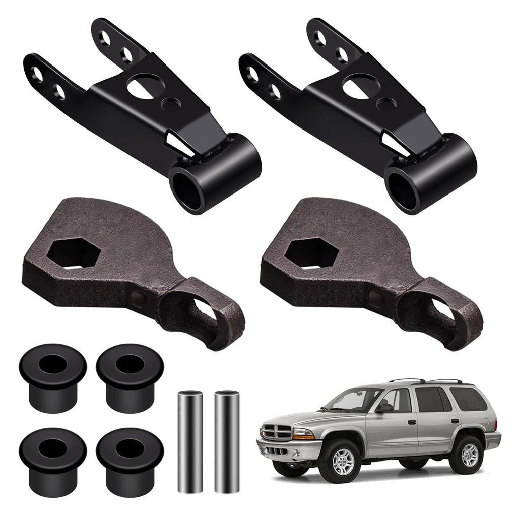 3" Front 2" Rear Lift Kit Shackles & Torsion Keys for Dodge Durango (1998–2003)