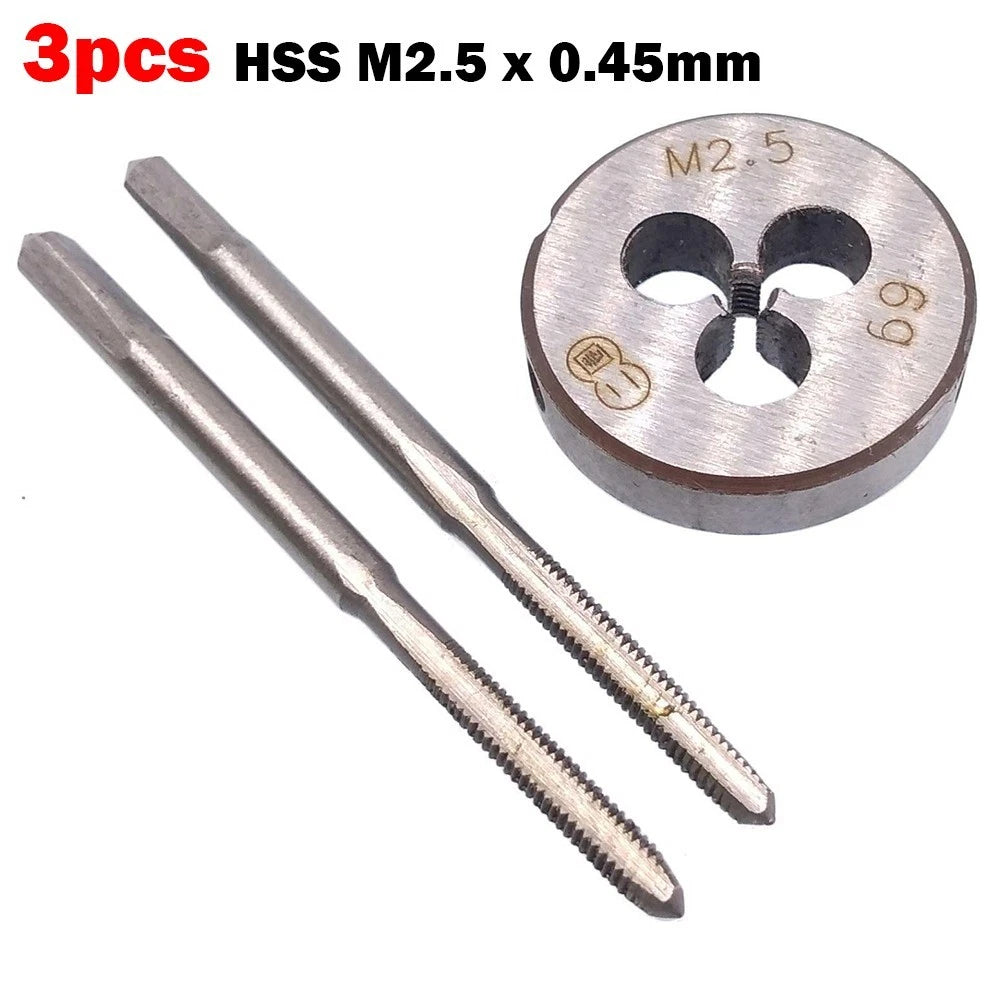 M2 5 x 0.45mm Right Hand Tap and Die Metric Thread Kit for Automotive
