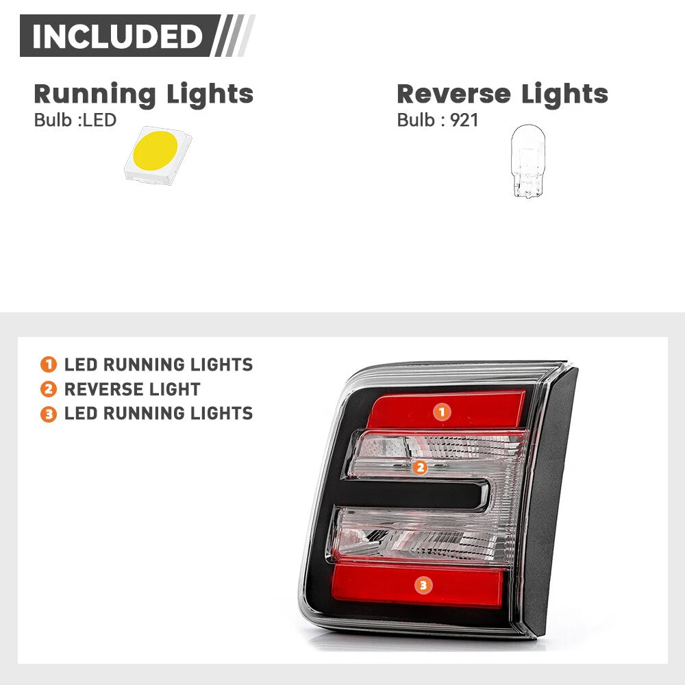 Tail Light Assembly for GMC Acadia (2013–2016) LED Inner Right Passenger
