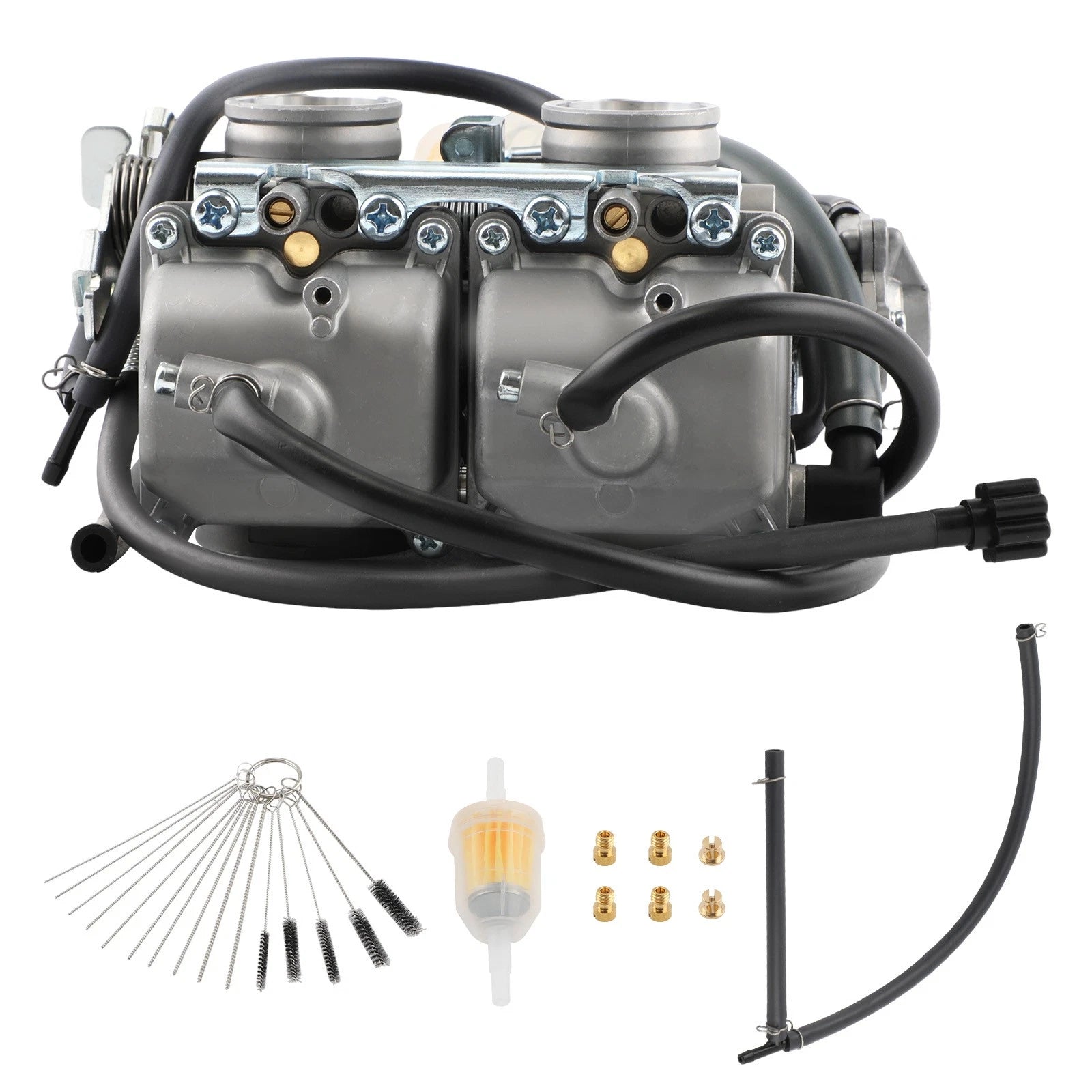 Carburetor Kit with Fuel Oil Filter for Kawasaki Ninja 250 250R EX250 (1988–2007)