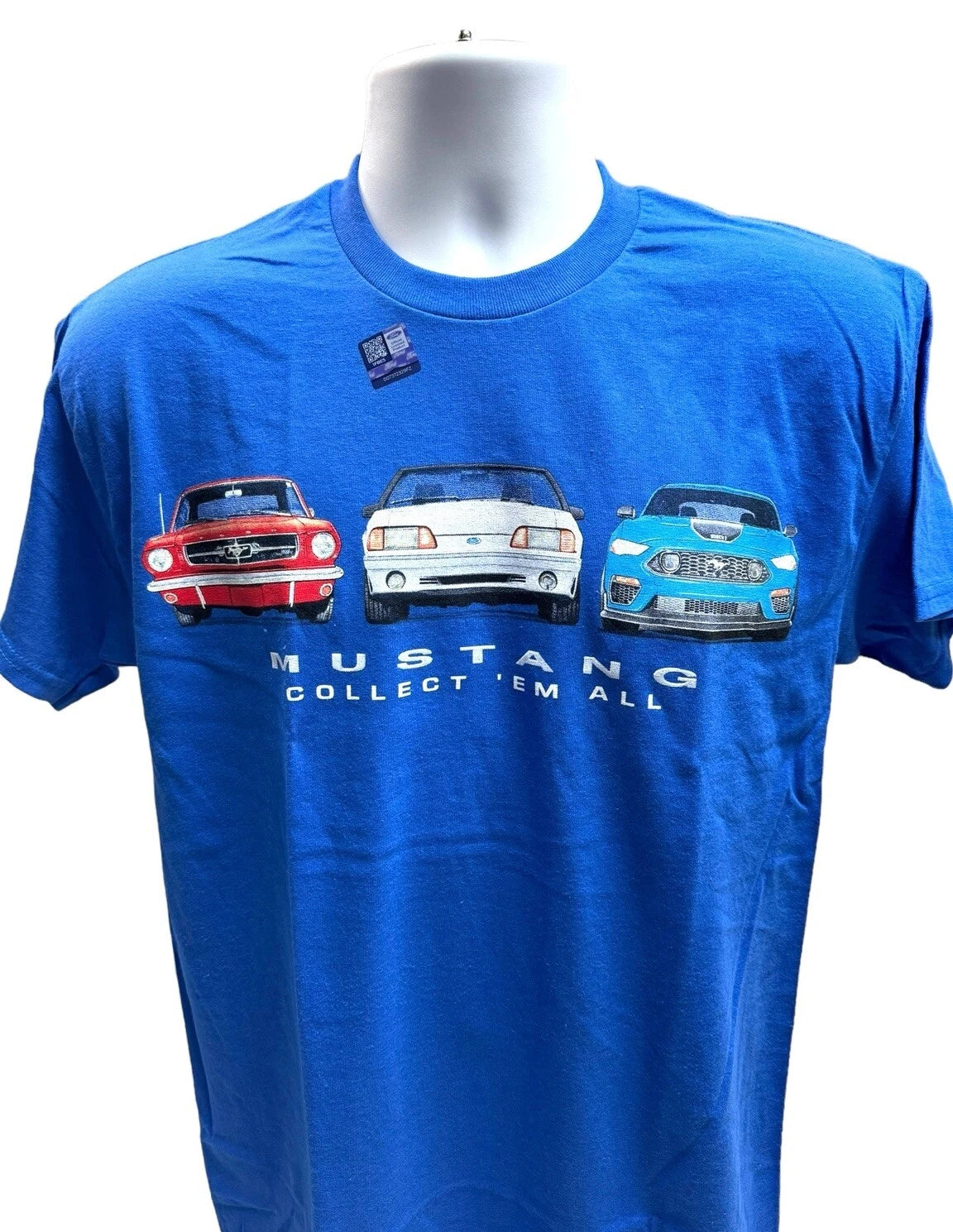 Ford Mustang Collect Em All Blue T-Shirt for Ford Mustang (1965–2024)