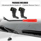3X Front Windshield Washer Nozzle Kit 76810-SDA-A11 for Honda Civic (2006–2011)