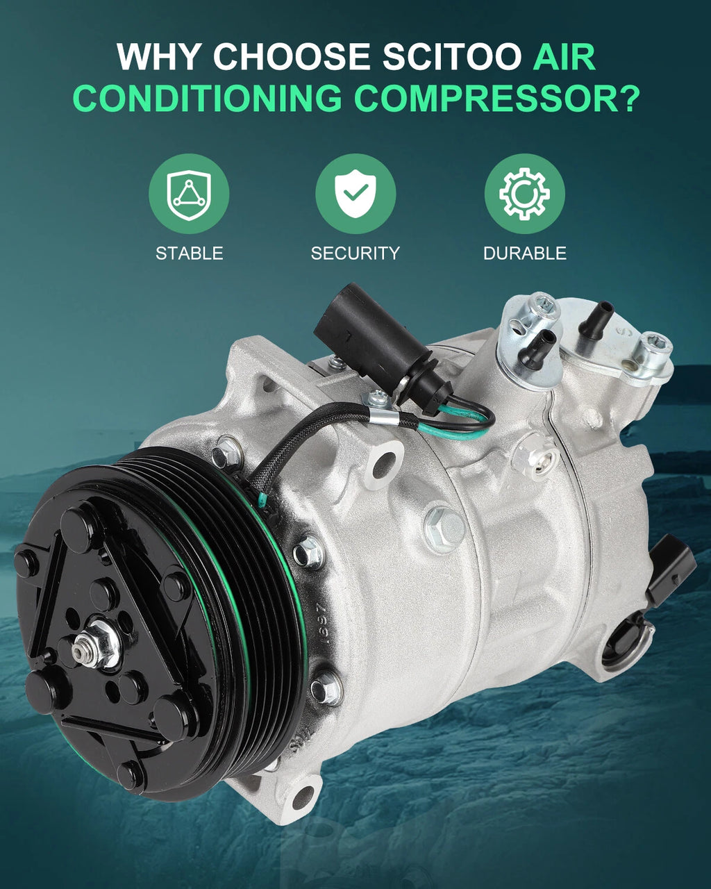 AC Compressor CO 1697C for Volkswagen Beetle Jetta Passat (2016–2017)