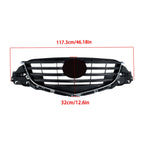 Front Grille for Mazda CX-5 (2015–2016) - Painted Black with Chrome Molding