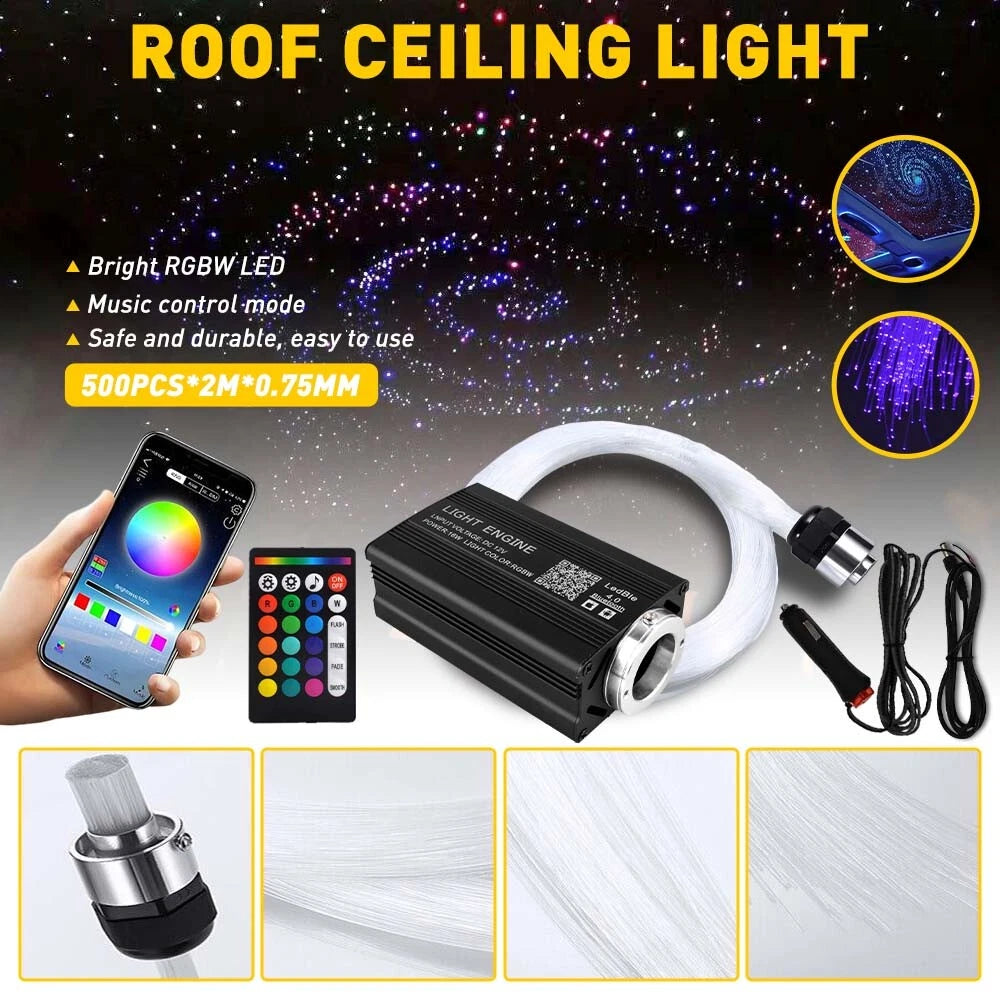500pcs Fiber Optic Star Light Kit for Car Headliner