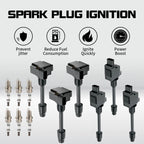 6X Ignition Coil + Spark Plug for Infiniti I30 Maxima V6 3.0L (2000–2001) UF348 UF363
