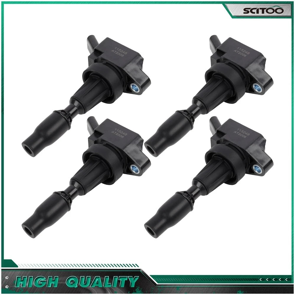 Set of 4 Ignition Coils for Hyundai Tucson 1.6L (2016–2018) & Kia Optima 1.6L (2016–2020)