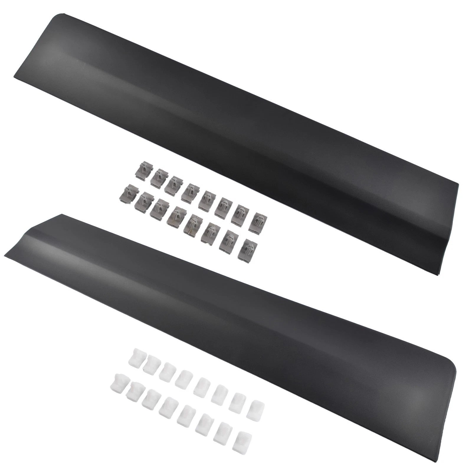 2X Rear Lower Door Trim Molding for Cadillac XT5 (2017-2025) Black