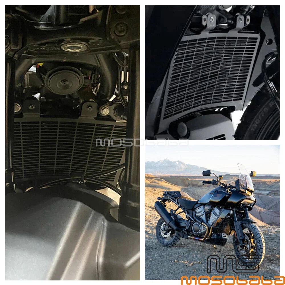 Black Radiator Mesh Shield Protector for Harley Pan America 1250 (2021-2023)