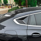 Pair Gloss Black Rear Window Quarter Glass Louver Cover for BMW X6 (2019–2025)