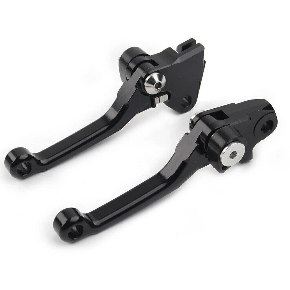 Pivot Brake Clutch Levers for Kawasaki KX250F KX450F (2004–2019) Black