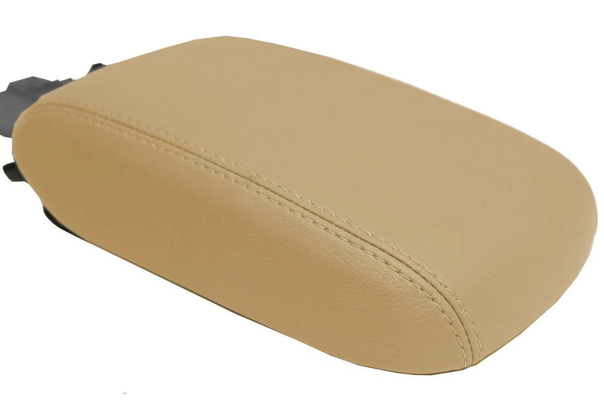 Leather Console Lid Armrest Cover for Subaru Crosstrek (2012–2017) Beige