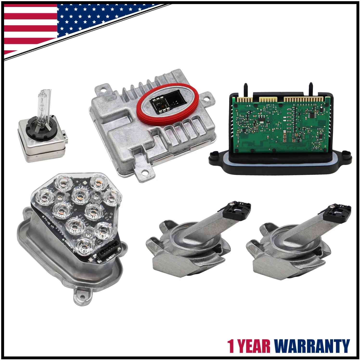 Xenon Ballast LED Module Kit LH for BMW 528i 535i 5 Series (2011–2013)