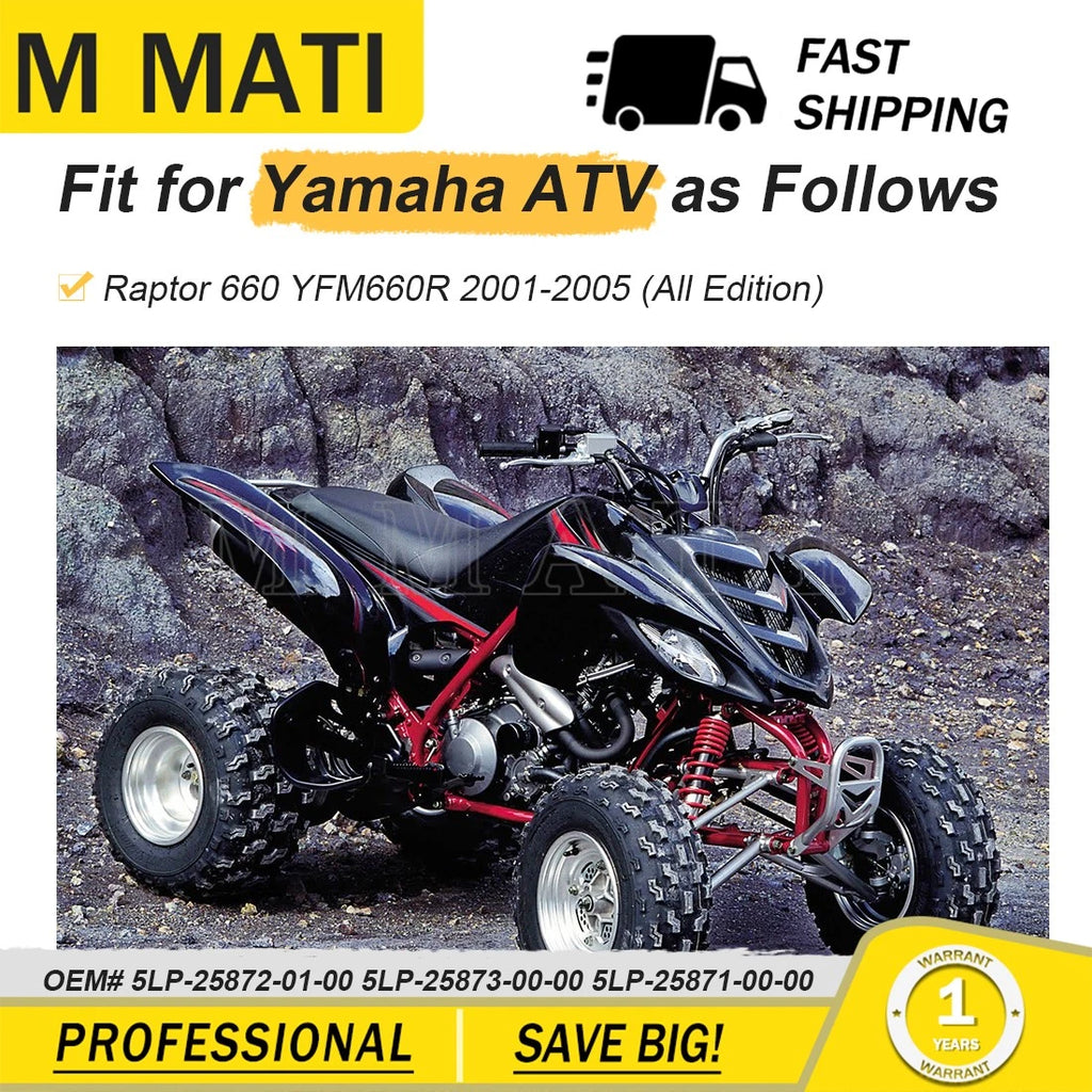 Front Brake Hose Line Pipe Kit for Yamaha YFM660R Raptor (2001–2005) 5LP-25872-01