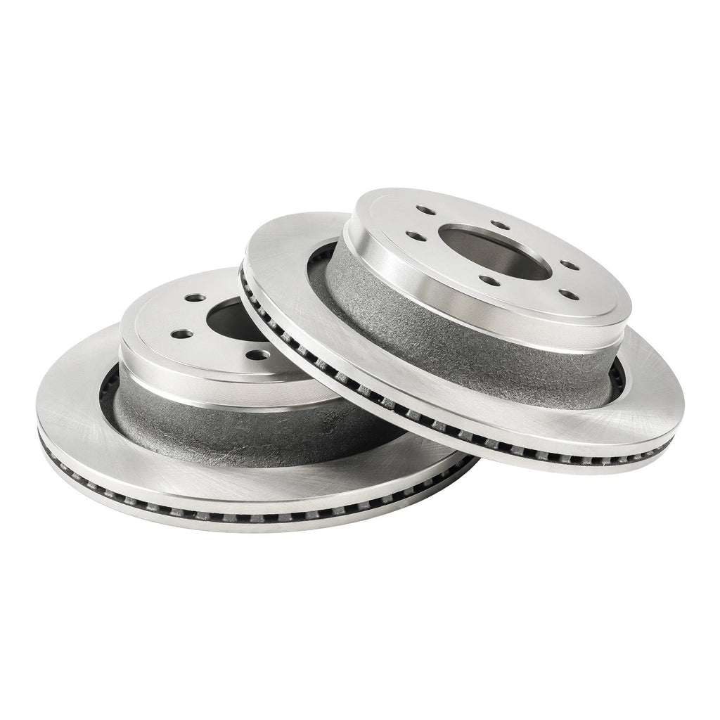 2X Vented Rear Disc Brake Rotors for 2012-2018 Ford F-150 (6-Lug)