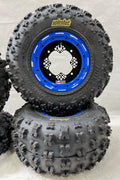 DWT G3 Beadlock Rims & ITP GNCC Holeshot Tires for Yamaha YFZ450 Raptor Banshee (2004–2023)