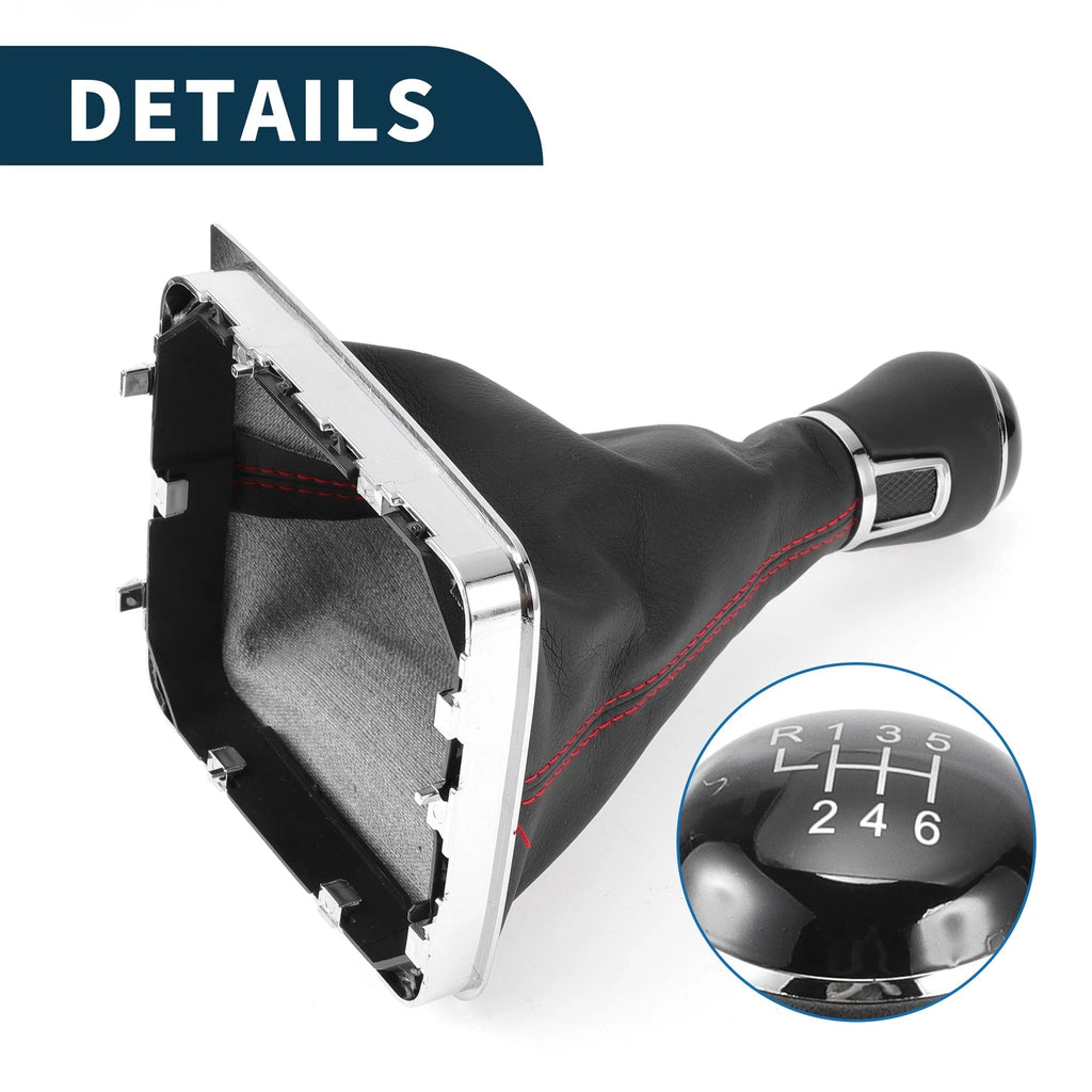 6 Speed Gear Shift Knob with Cover for Volkswagen Passat (2005–2011)