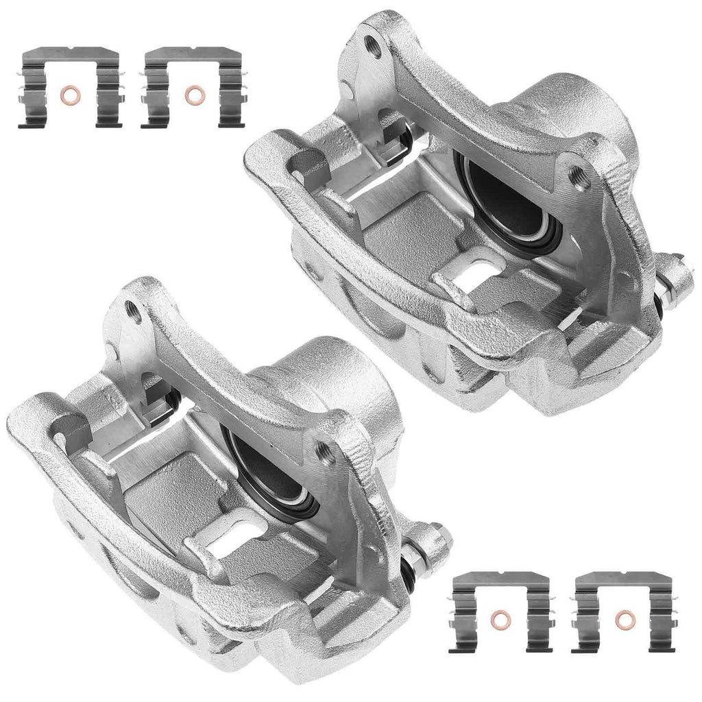 2X Front Brake Caliper with Bracket for Hyundai Sonata (2015-2019)