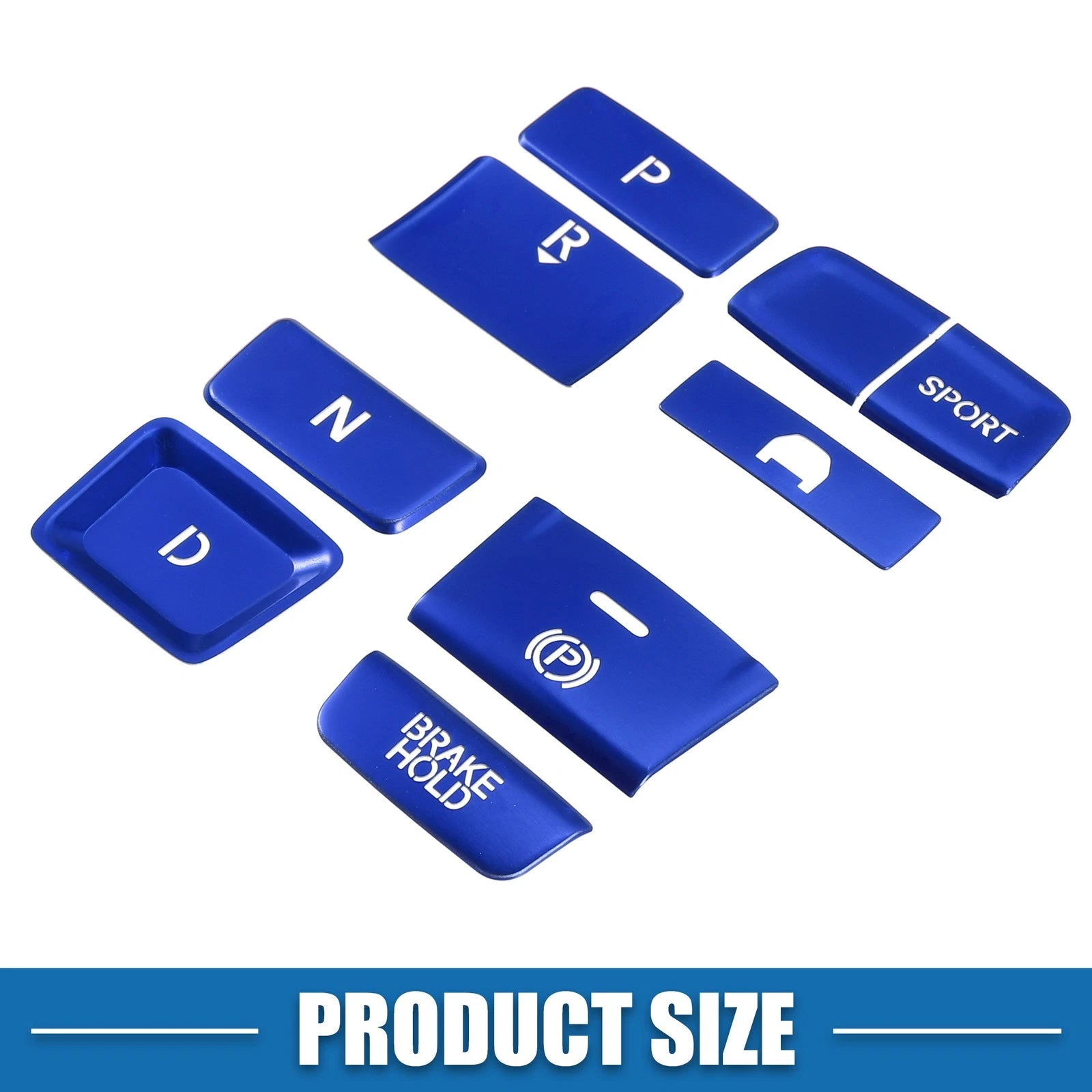 9pcs Gear Shift Panel Switch Button Cover Trim for Honda Accord (2018–2022) Blue