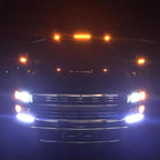 Set of 4 Amber LED Roof Cab Marker Lights for Chevy GMC 2500HD 3500HD (2007–2021)