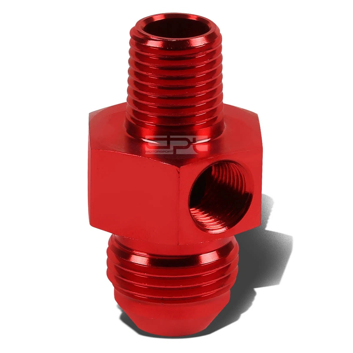 8-AN Flare to 1/4" NPT Fitting Coupler Adapter with 1/8" Port