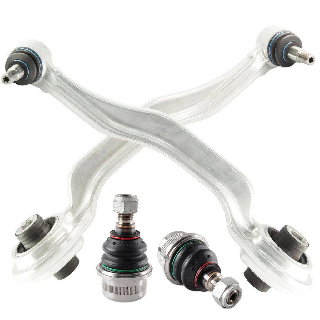 Set of 4 Lower Control Arms with Ball Joints for Mercedes-Benz W211 (2003–2009)