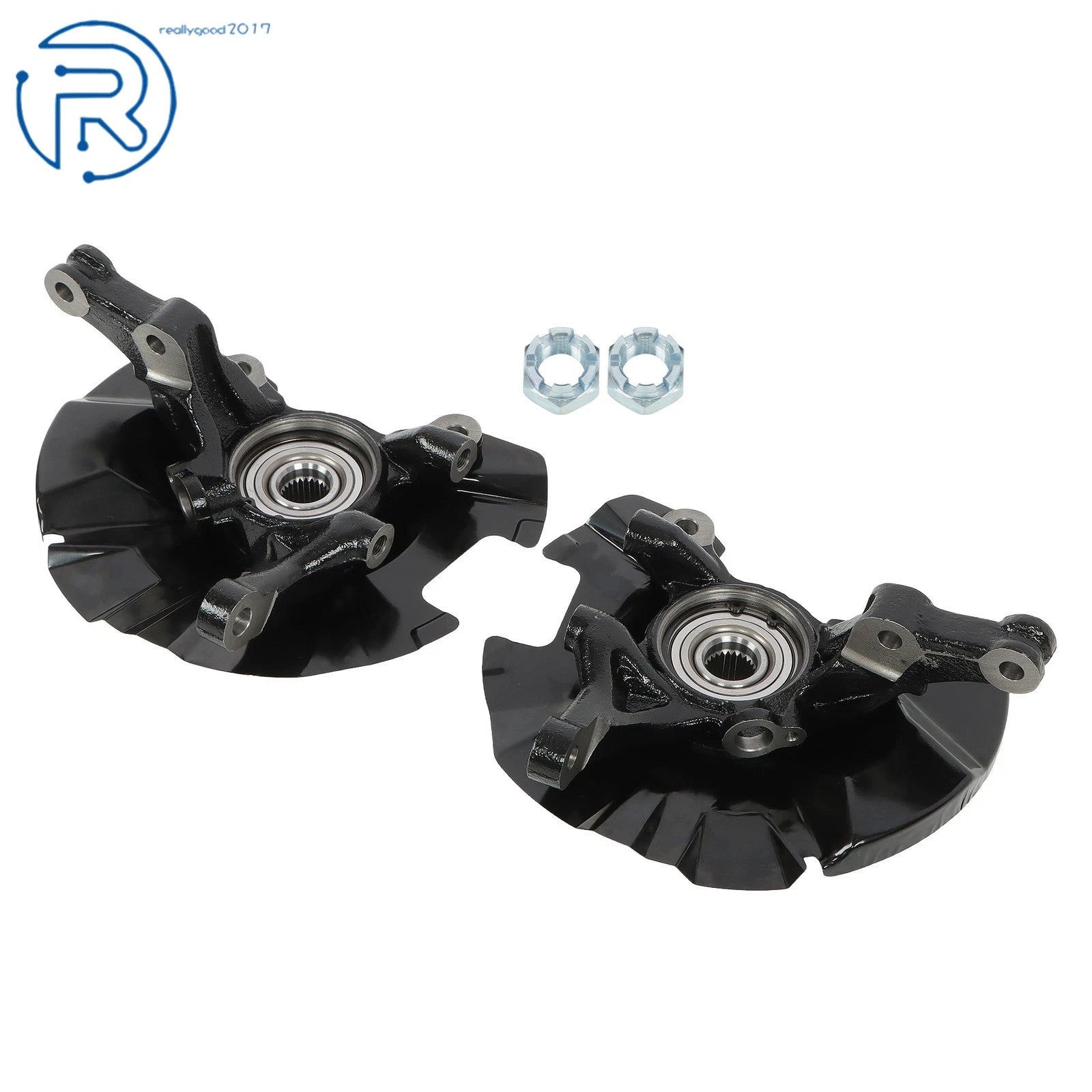 Set of 2 Steering Knuckle Assembly for Kia Rio Rio5 Hyundai Accent (2006–2011)