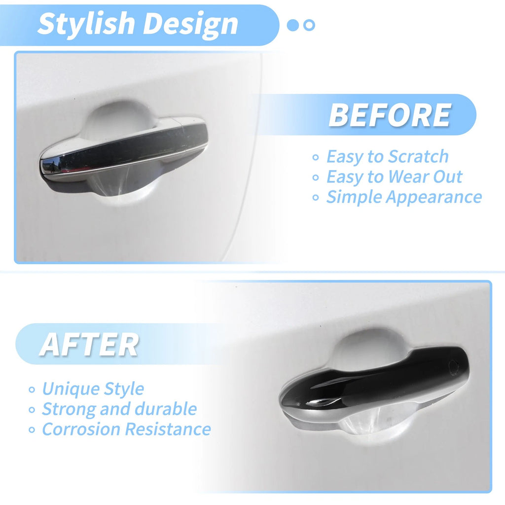 Door Handle Cover Protector for Toyota Camry Corolla (2019–2025) Glossy Black