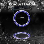 Fashion Blue Bling USA Flag Cup Coaster Interior Decor Kit for 2020-2023
