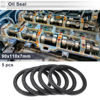 Set of 5 Oil Seal Rotary Shaft Seal for Various Models (90x110x7mm)