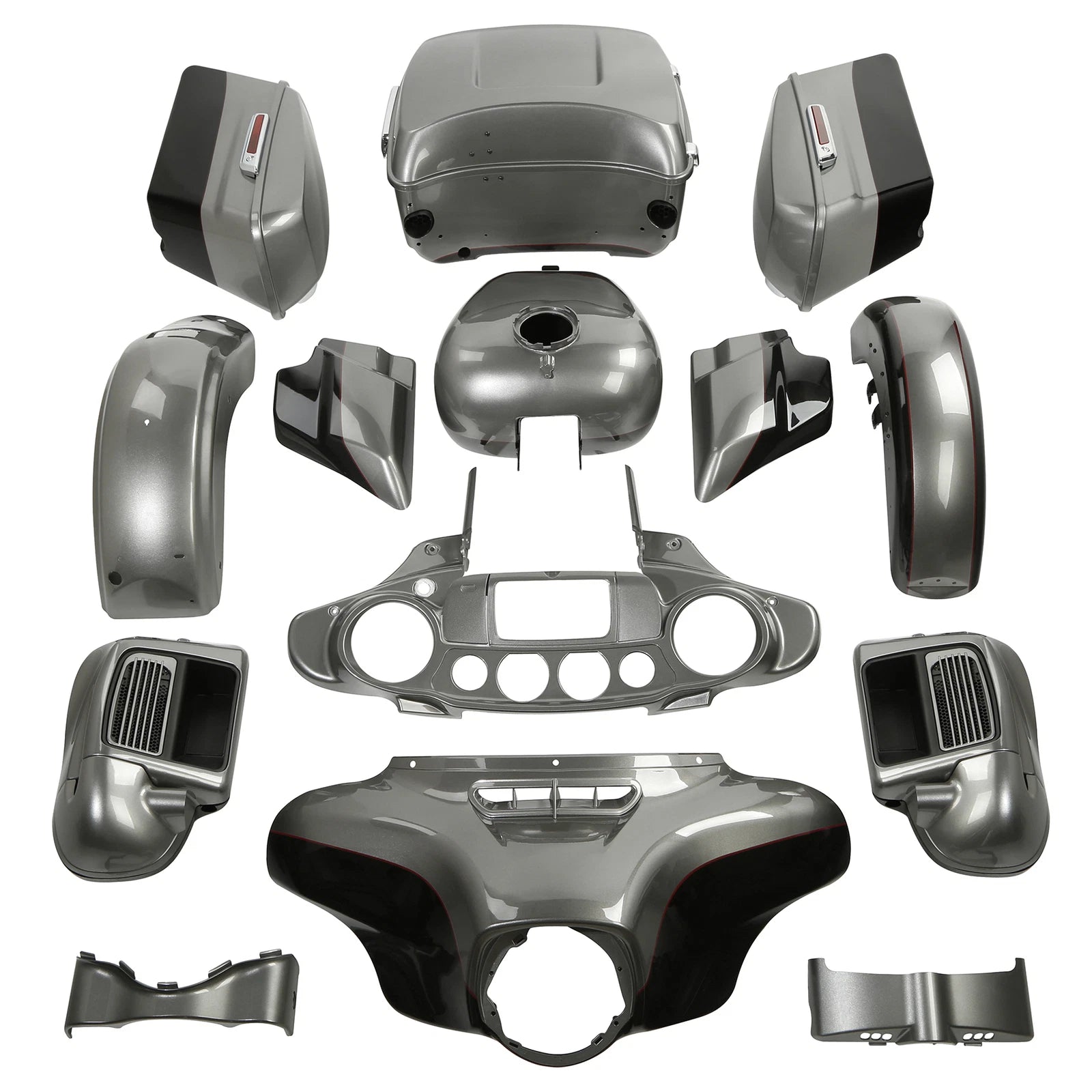 Fairing Bodywork for Harley Electra Glide (2014–2024) Billet Silver/Vivid Black