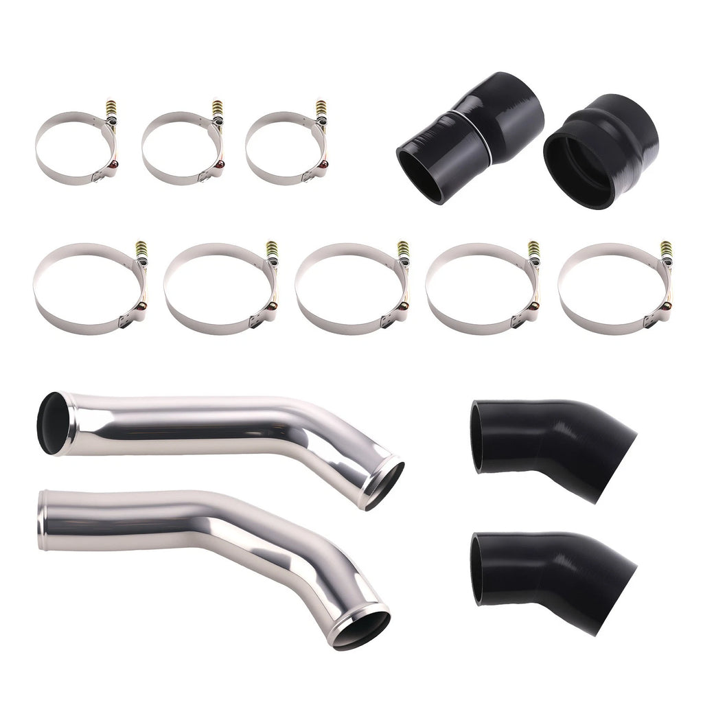 Intercooler Pipe & Boot Kit Polished For Dodge Ram 6.7L 2013-2018 Cummins Diesel