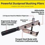 Hose Clamp Pliers for Universal Use (50mm Opening, 3/8 Inch Drive)