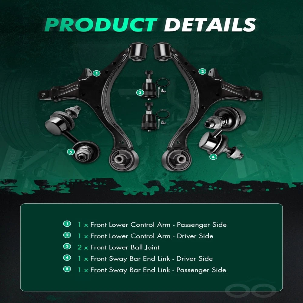 Front Lower Control Arm and Ball Joint Suspension Kit for Honda CR-V (2002–2006)