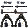 Set of 10 Front Upper Control Arms Tie Rods for Honda Civic (1996–2002)