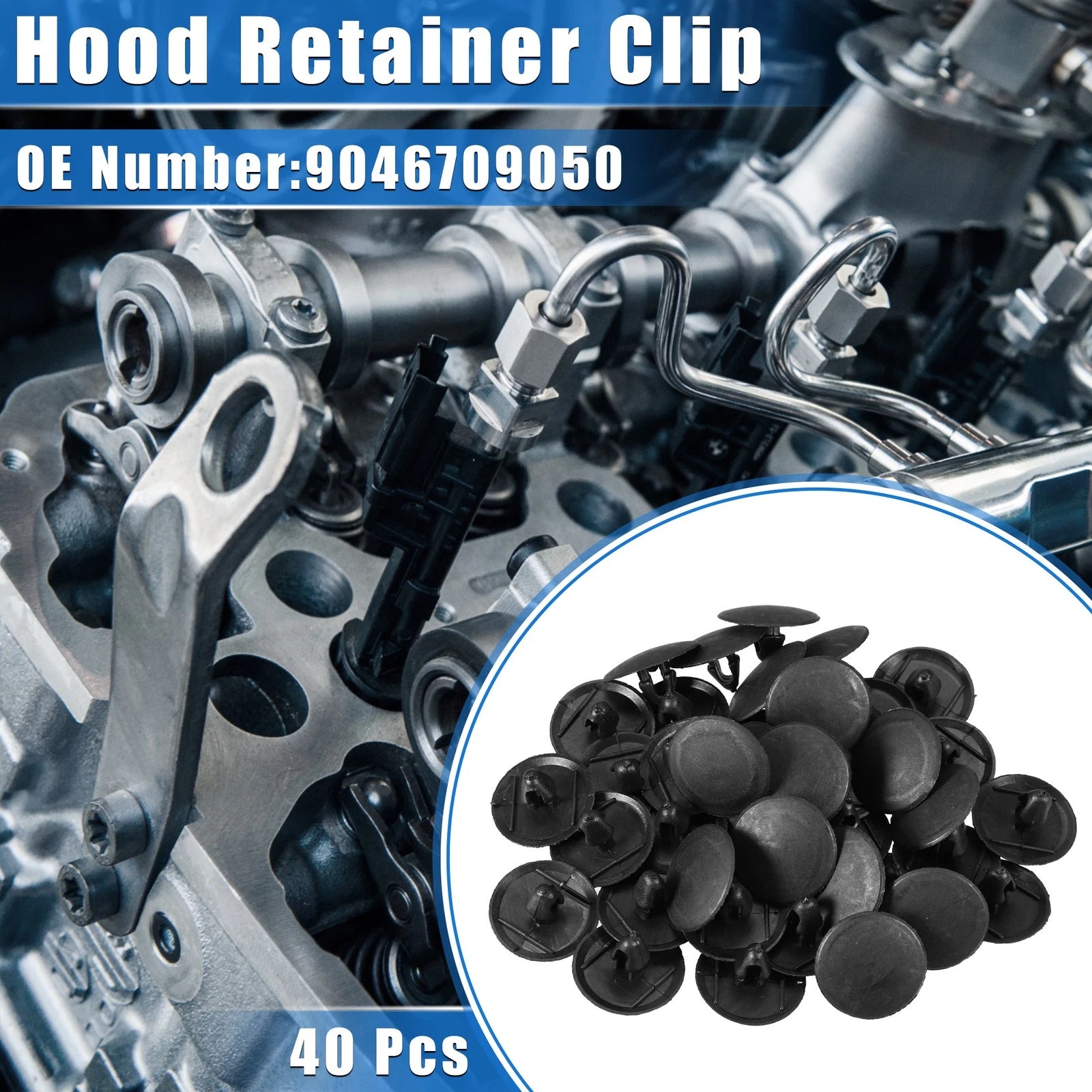 40 Pcs Hood Retainer Clip for Toyota Lexus 