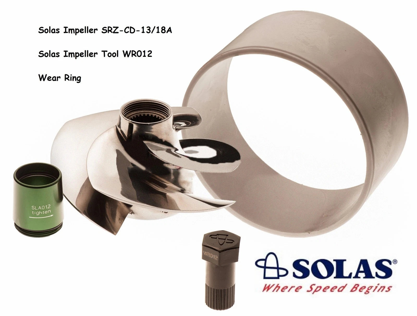 Solas Impeller SRZ-CD-13/18A for Sea Doo 4-Tec 215 (2002–2009)