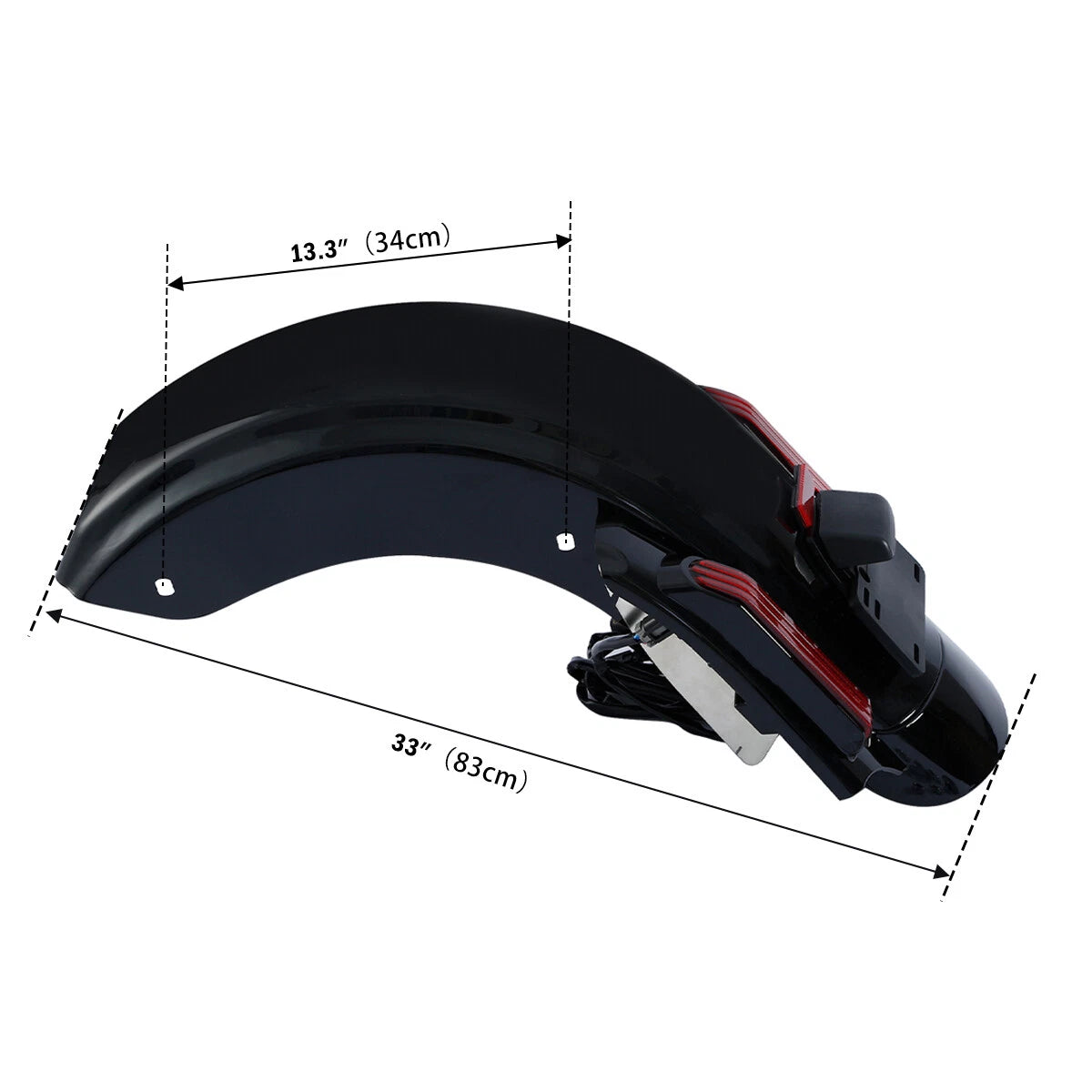 Extended Saddlebag & 5x7'' Speaker Lid & Rear Fender for Harley Street Glide (2014–2025)