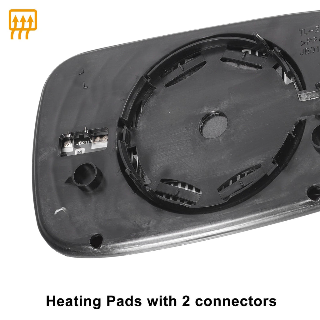 Left Side Blue Heated Mirror Glass for Honda Accord (2003–2007)