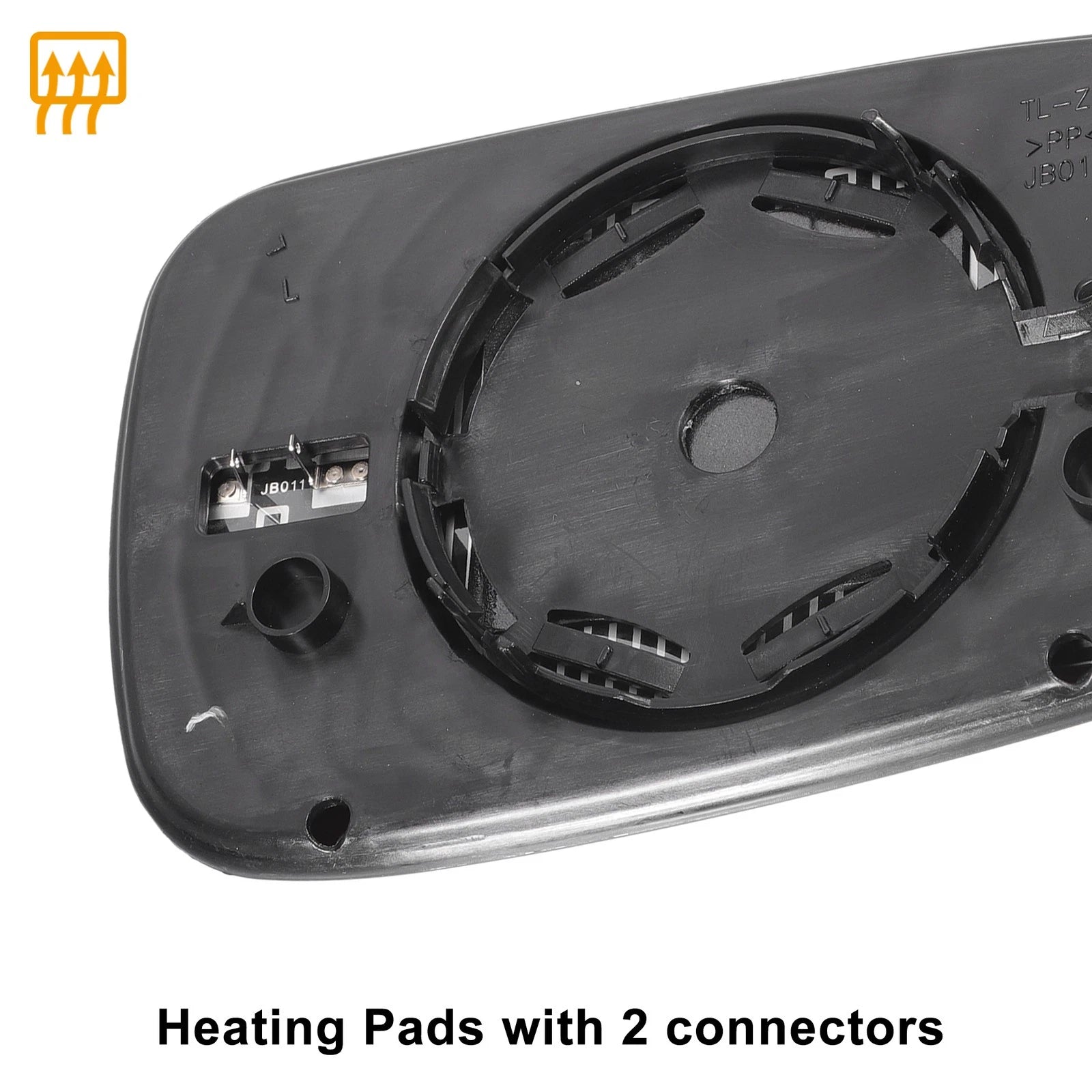 Left Side Blue Heated Mirror Glass for Honda Accord (2003–2007)