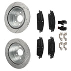 Rear Brake Rotors and Pads Kit for Chevrolet Silverado 1500 (2014–2019)