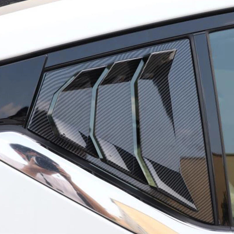 2X Side Window Louvers Cover Trim for Nissan Altima (2019–2023) Carbon Fiber