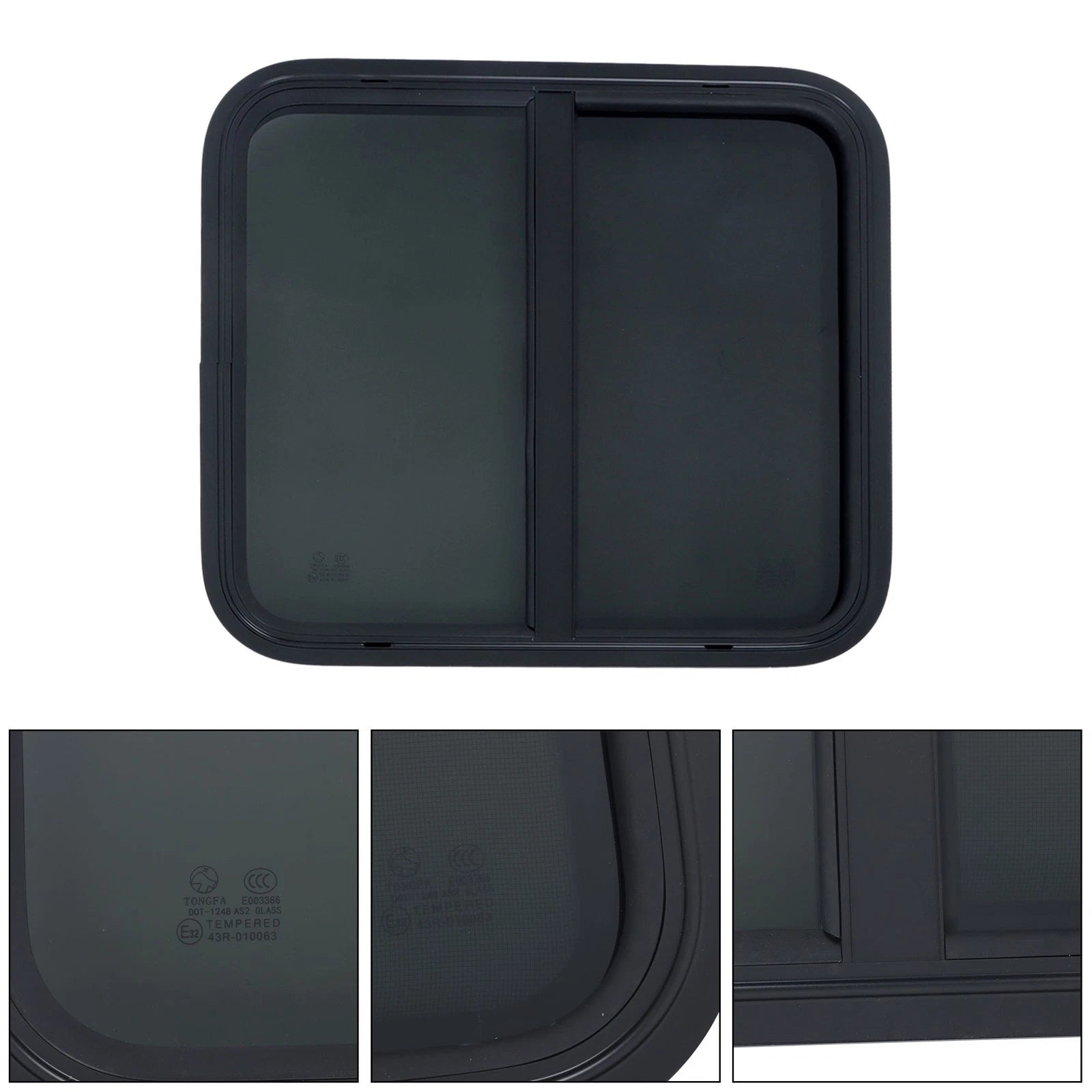 24" x 22" RV Horizontal Slide Window Trim Ring for RV (DOT Certified)
