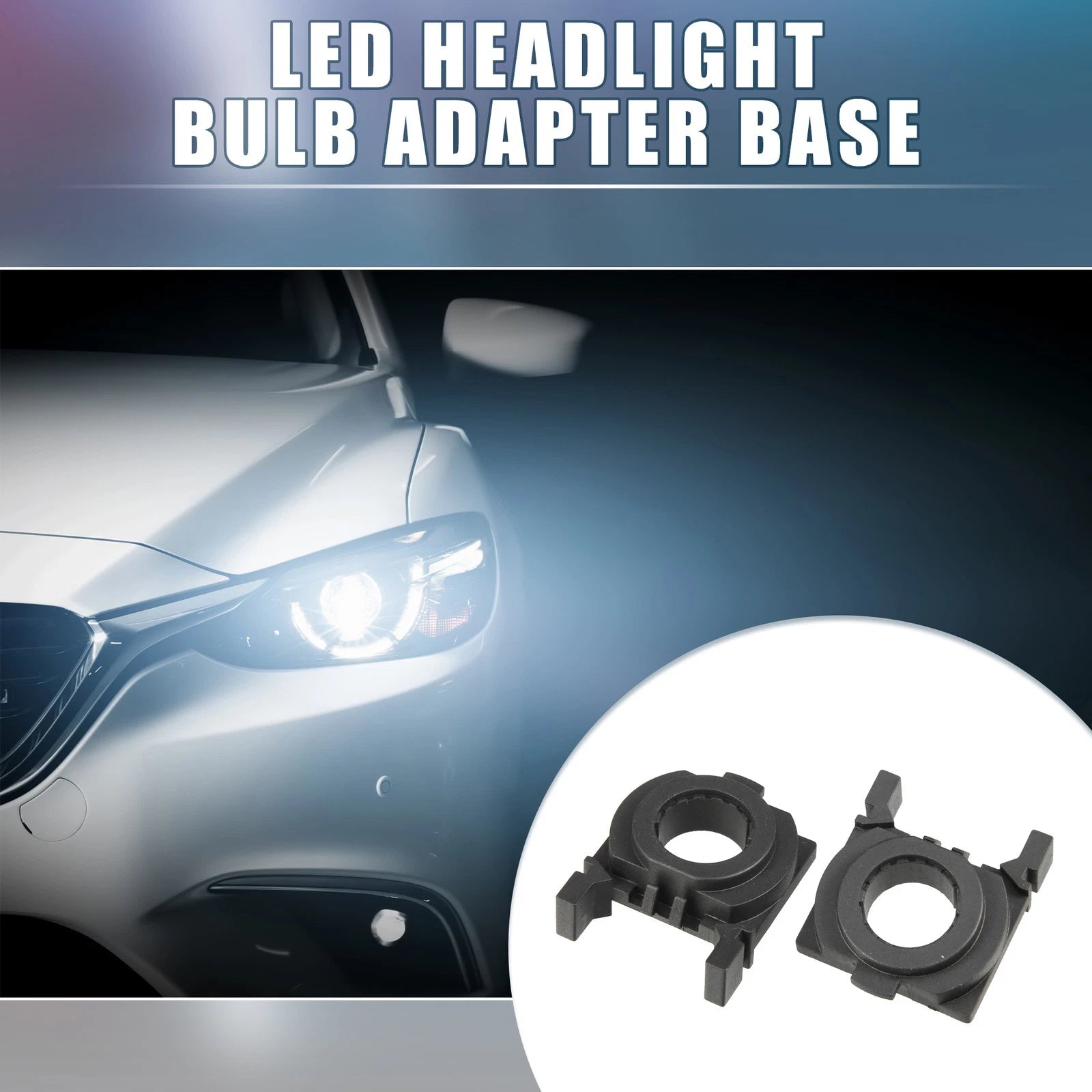 H7 LED Headlight Bulb Holder Socket Base for Ford Focus Fiesta MK4 (2018–2021)