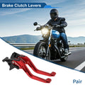 Short Brake Clutch Levers for Suzuki GSX-8S (2023–2025) - Solid Red, 1 Pair