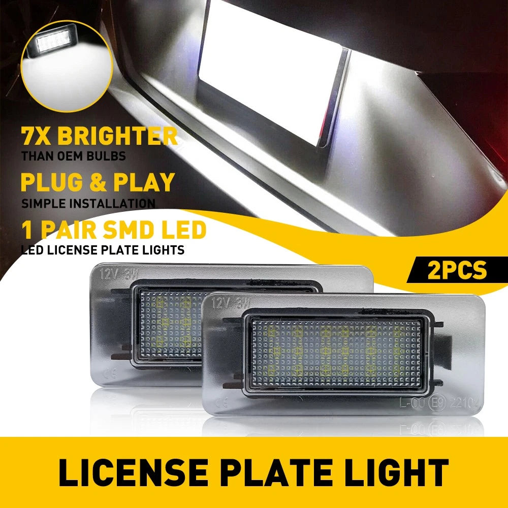 3W LED License Plate Lights for Nissan Altima Sentra Versa Rogue (2019–2020)